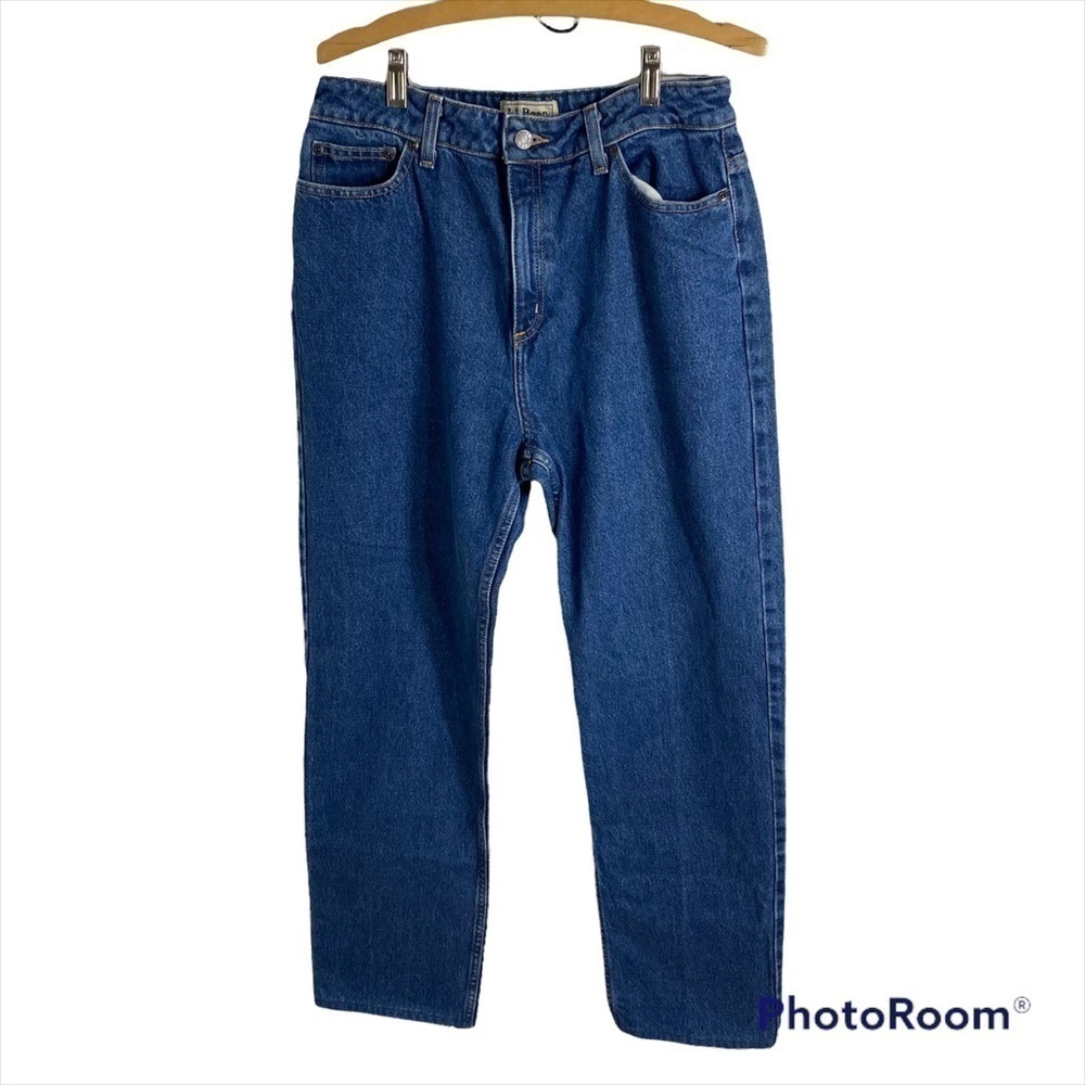 L.L. Bean Classic Fit Straight Jeans Sz 10 Tall Women’s High Rise